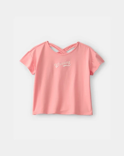 Girls 'Winning' Active Top - Orange