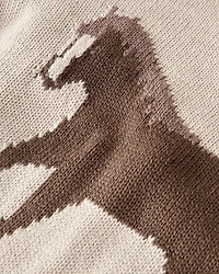 Kid Organic Cotton Horse Sweater Knit