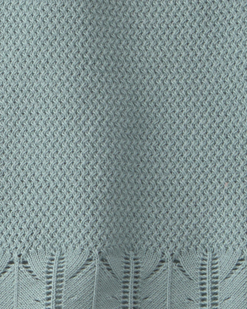 Girls 2-Piece Organic Cotton Knit Top & Short Set