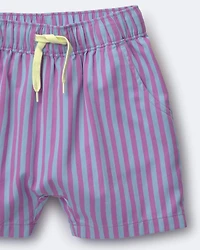 Toddler Boy Playground Shorts Stripes - Blue/Purple