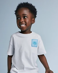 Toddler Squish Relaxed Graphic Tee - Light Grey