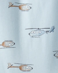 Toddler Boy Helicopter Long-Sleeve Tee - Blue