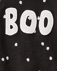 Baby 2-Piece Ghost Print Halloween Outfit Set