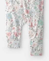 Baby Girl Butterfly Garden 2-Way Zip PurelySoft Sleeper
