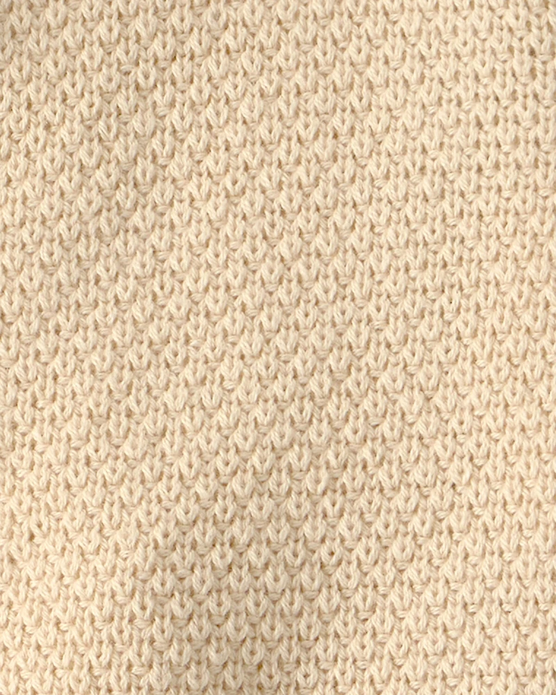 Toddler Girl Organic Cotton Sweater Knit Cardigan