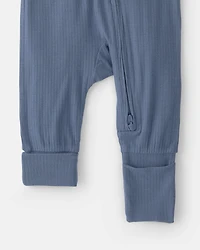 Baby Boy 2-Way Zip PurelySoft Sleeper - Blue