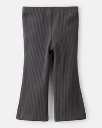 Baby Girl Cotton Flare Active Pants - Black