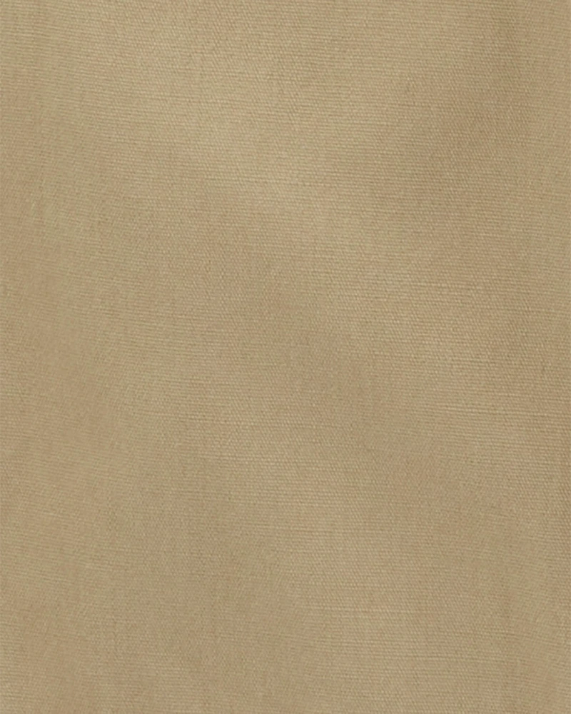 Baby Classic Plaid-Lined Canvas Overalls