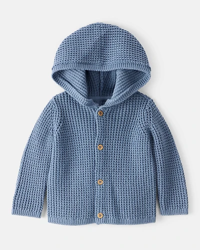 Baby Hooded Cotton Cardigan
