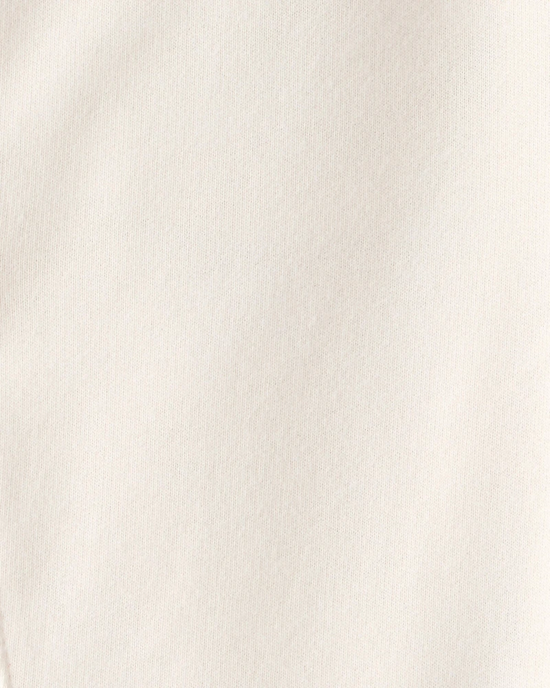 Toddler Girl French Terry Wide-Leg Active Pants - Ivory