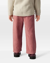 Toddler Girl Cotton Wide-Leg Pants - Pink