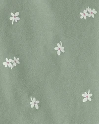 Baby Girl 2-Piece Floral Top & Short Set - Green