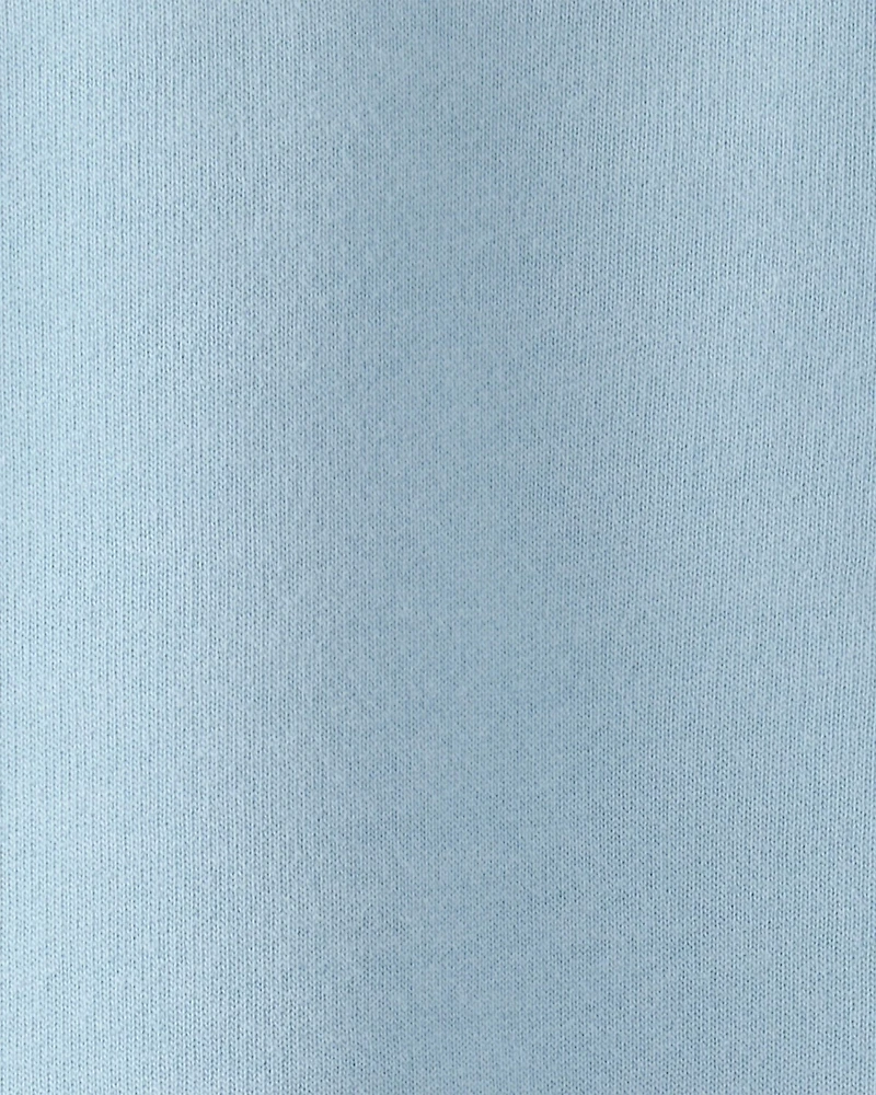 Baby Boy French Terry Zipper Pullover Sweatshirt - Blue