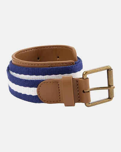 Rope Belt - White/Navy