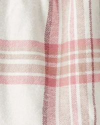 Baby Girl 2-Piece Print Cotton Long-Sleeve Dress Set - Plaid