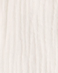 Baby Gauze Sleeveless Shortall White