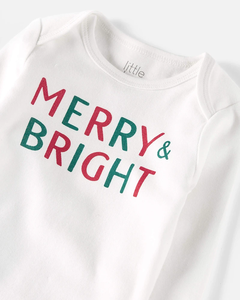 Baby Organic Cotton 2-Piece Merry and Bright Set