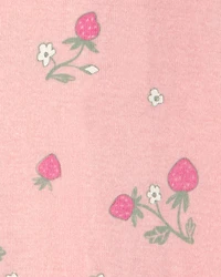 Toddler Girl 2-Pack Strawberry Floral Snug Fit 1-Piece Pyjama Set - Pink