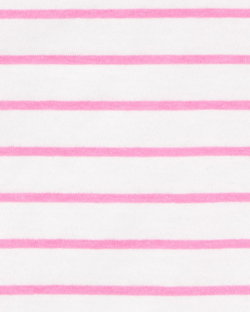 Baby Striped Short-Sleeve Tee - Pink