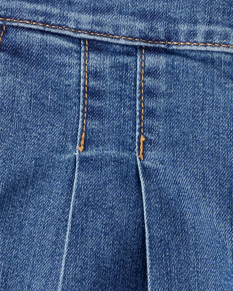 Kid Denim Wide Leg Pants