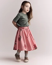 Toddler Girl Avenue Twirl™ Midi Floral Print - Light Pink