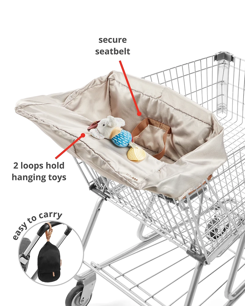 Take Cover Shopping Cart & Baby High Chair Cover - Oat