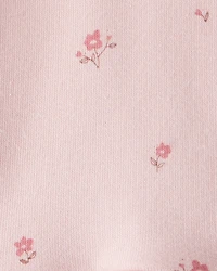 Baby Girl French Terry Dress Made with Organic Cotton Blush Petals Print