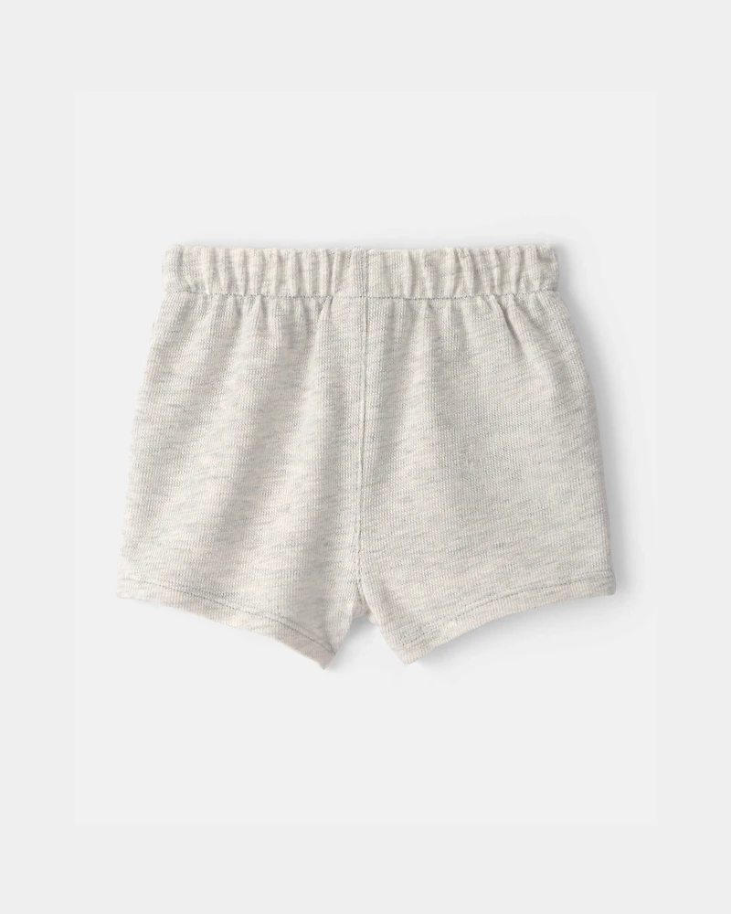 Baby Drawstring Shorts - Grey