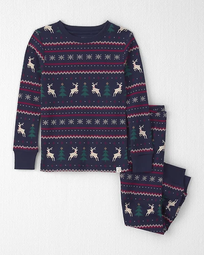Toddler 2-Piece Organic Cotton Fair Isle Pyjamas