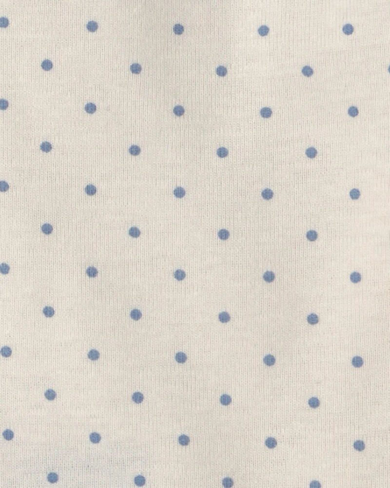 Baby Girl 4-Pack Blueberry Floral Long-Sleeve Bodysuits - Blue