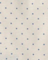 Baby Girl 4-Pack Blueberry Floral Long-Sleeve Bodysuits - Blue