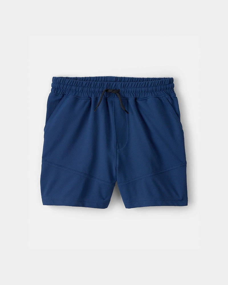 Boys Mesh Active Shorts - Blue