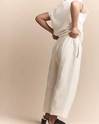 Toddler Girl Linda Wide Leg Pant - Cream