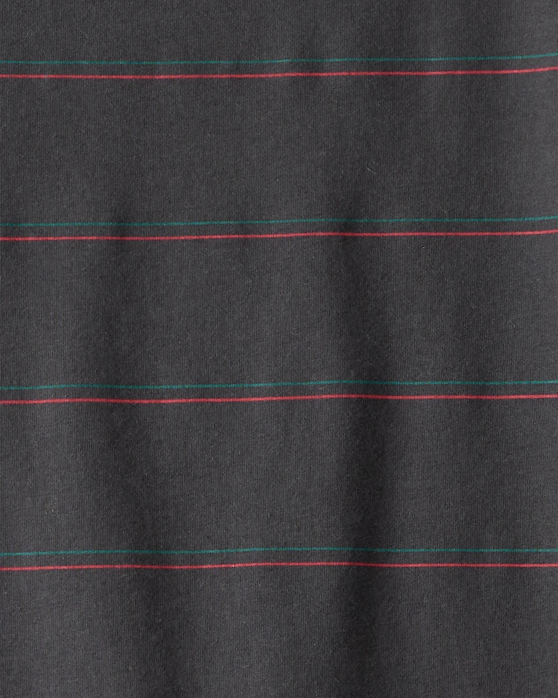 Boys Striped Long-Sleeve T-Shirt - Grey