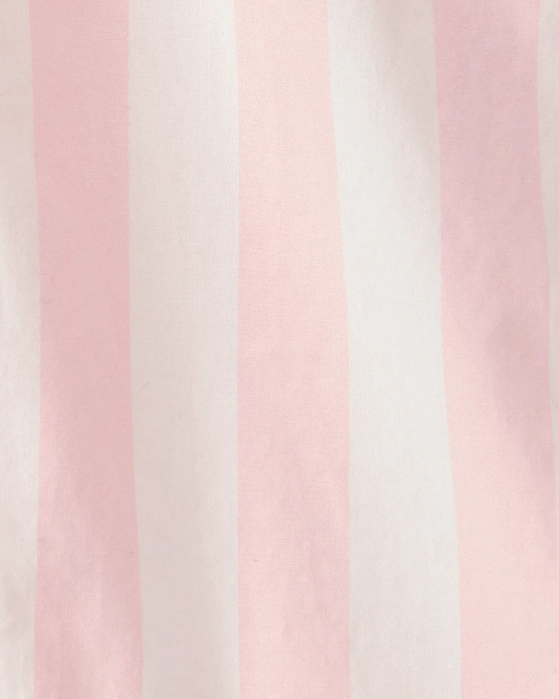 Baby Girl Striped Pants - Pink/Ivory