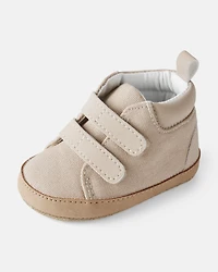 Baby Boy High-Top Casual Sneakers - Beige