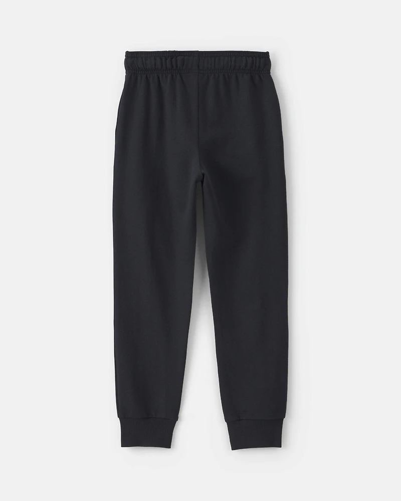 Baby Boy Pull-On Drawstring Joggers - Black