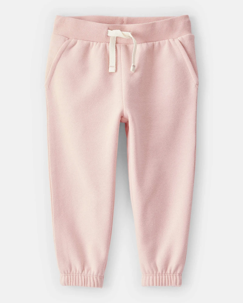 Baby Girl Cotton Joggers - Pink