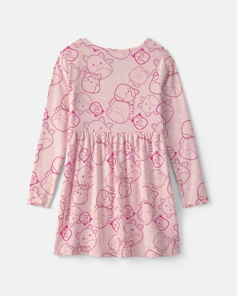 Girls Squishmallow Long-Sleeve Dress