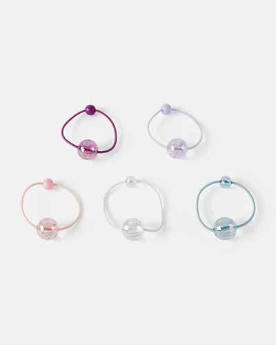 Girls 5-Pack Glitter Hairbands