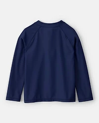 Boys Long-Sleeve Rashguard Top - Navy