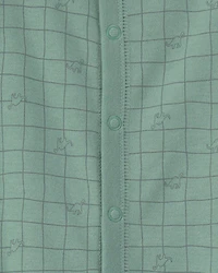 Baby Boy Dinosaur 100% Cotton Sleeper - Green