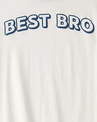 Boys 'Best Bro' Graphic Tee - Ivory