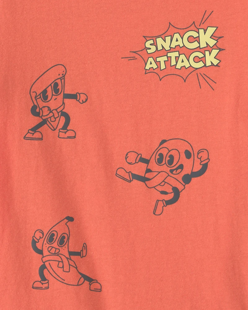 Toddler Boy Snack Attack Graphic Tee - Orange