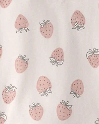 Girls 2-Piece Organic Cotton Pyjama Strawberry-Print
