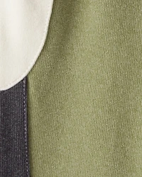 Baby Boy Colourblock Joggers - Green/White