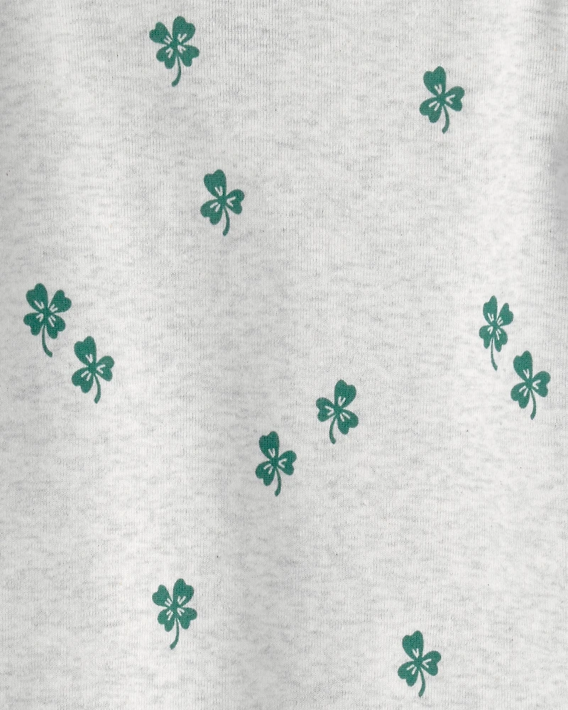 Toddler Organic Cotton Pyjamas Lucky Clovers Print