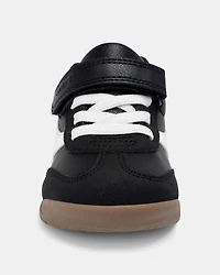 Toddler Boy Striped Sporty Sneakers - Black/White