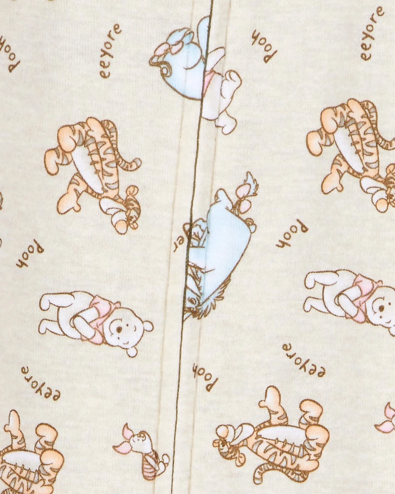 Baby Winnie The Pooh Snug Fit Cotton Footie 1-Piece Pyjamas