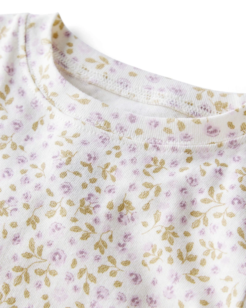 Toddler Organic Cotton Pyjamas Enchanted Floral Print